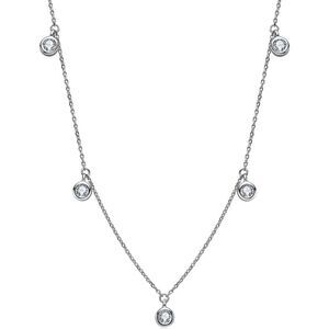 18k 925 Diamonds by the Yard Station Necklace